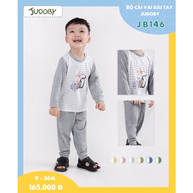 Bộ dài tay thu đông Dokma - Judoby cho bé trai, bé gái mẫu mới 2022 JB146