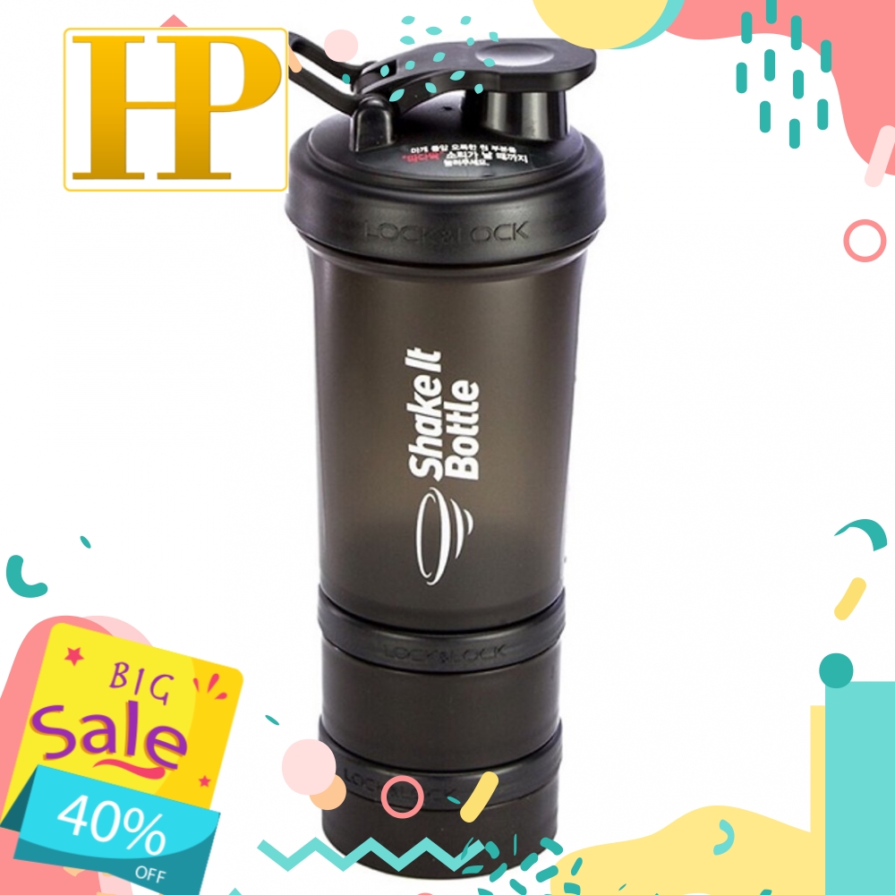 Bình lắc Shake IT Lock&amp;Lock HAP945 600ml (Màu Ngẫu Nhiên)