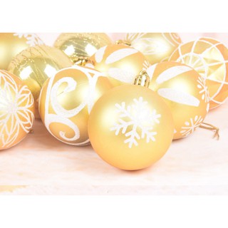 Set quả châu trang trí noel 6cm MẪU E1