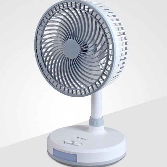 Quạt Tích Điện có Đèn Led Cao Cấp KM- F0326. Sản phẩm hót nhất mùa hè 2022. Quạt chạy êm không ồn