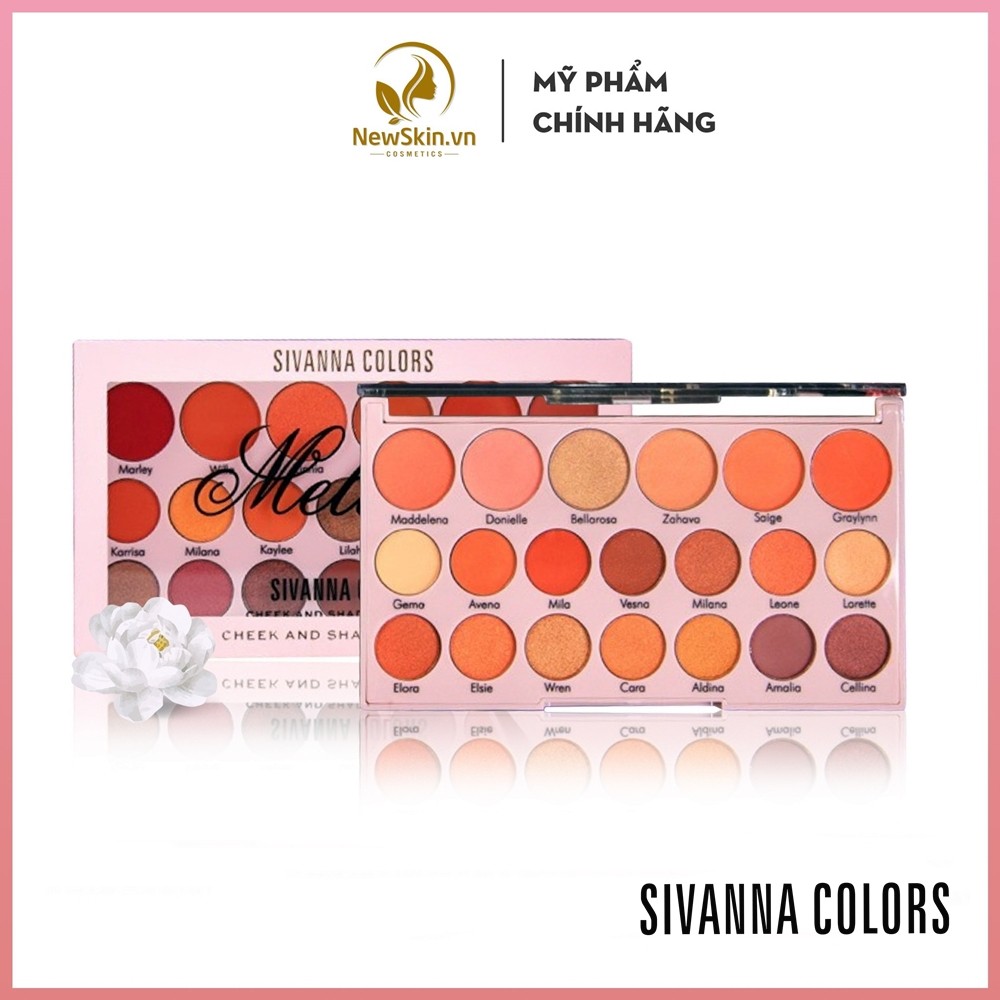 Bảng Phấn Mắt Và Má Hồng Sivanna Colors Melting Cheek And Eyeshadow Palette HF3012