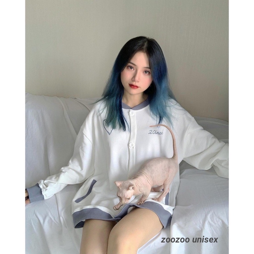 Áo Khoác Nỉ Bông Cardigan WHATISLOVE 20inch &amp; ULZZANG Unisex