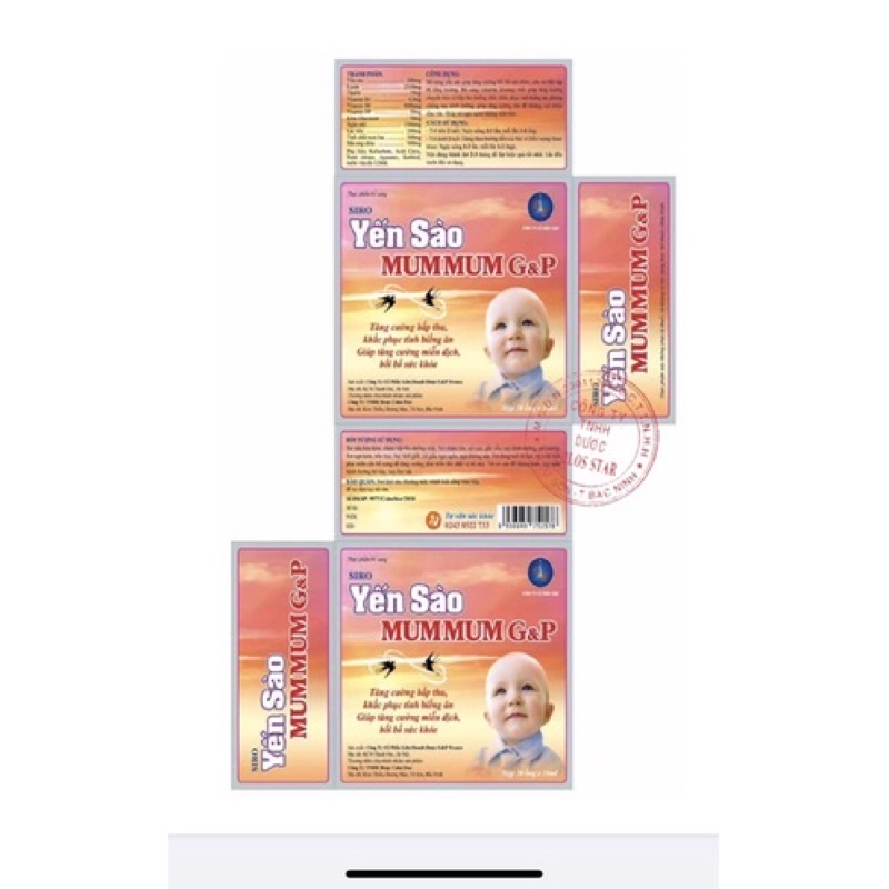 Siro Yến Sào Ăn Ngủ Ngon Gold G&P | Yến sào Mummum GP - Giúp bé ăn ngon miệng, bồi bổ sức khỏe, tăng cường hệ miễn dịch