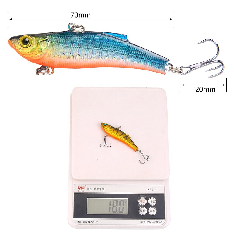 Mồi Câu Cá Giả Bằng Nhựa Cứng 7Cm 18G