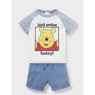 Set 2 bộ short gấu Poo bé trai