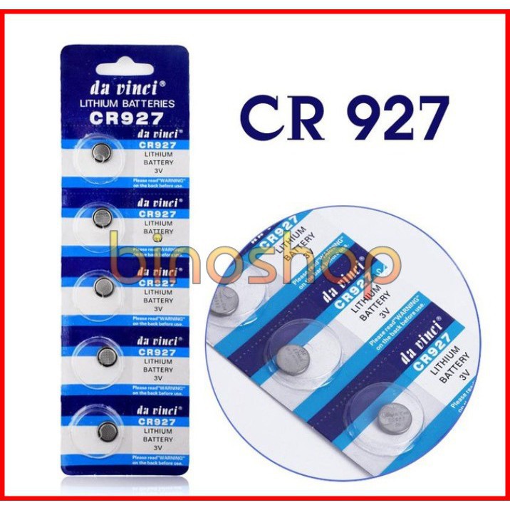 Pin cúc áo Lithium CR927 - Vỉ 5 viên