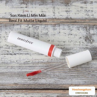 INNISFREE - Son Kem Lì Mịn Môi Real Fit Matte Liquid (chính hãng)