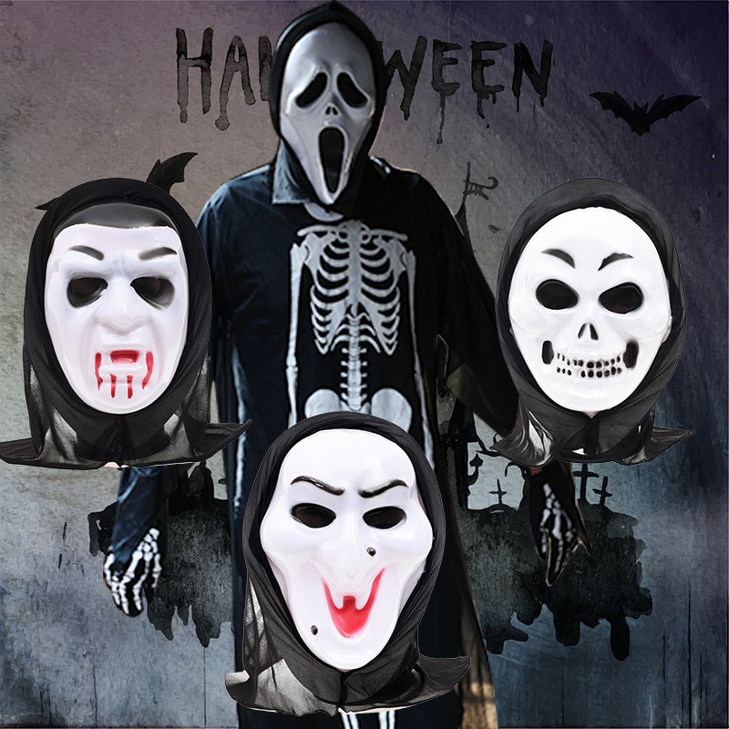 (nhiều mẫu)Trang Phục Hóa Trang Halloween Xương Người và Mặt Nạ Đầu Lâu Rùng Rợn Dành Cho Nam Nữ-Bộ quần áo ma Halloween