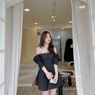 Váy xốp tay bồng