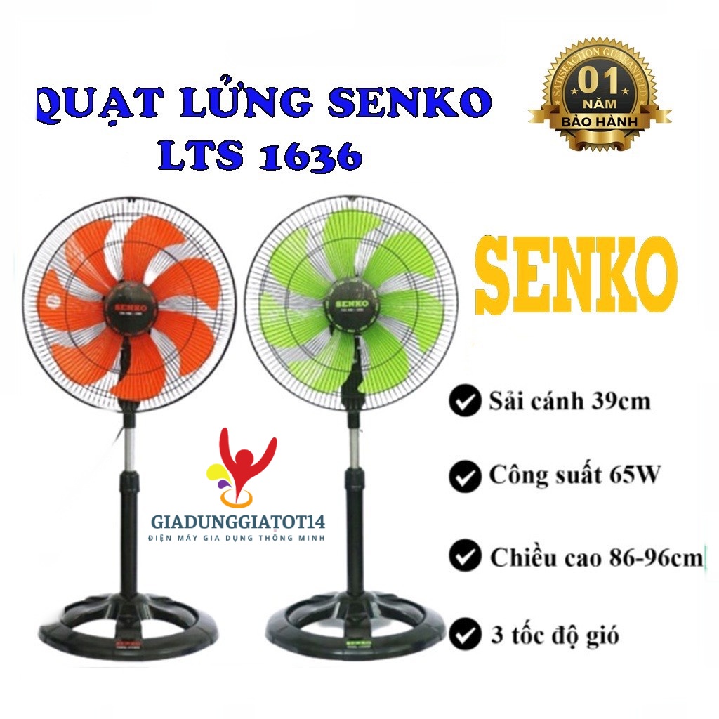 Quạt Lửng thân sắt SENKO LTS1636 - 7 cánh, 3 tốc độ gió- Bảo hành 24 tháng toàn quốc