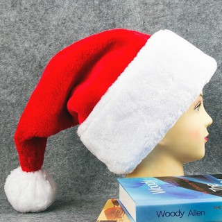 Mũ ông già Noel dày bằng lông