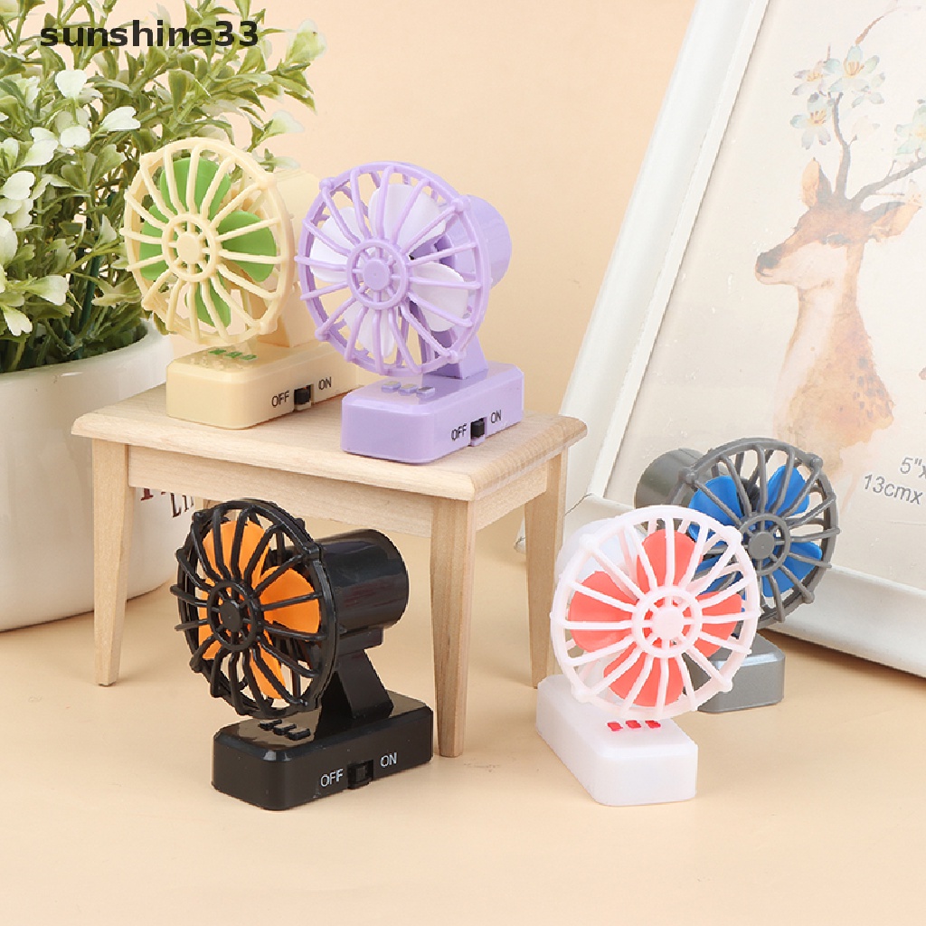 Quạt điện mini để bàn trang trí nhà búp bê tỉ lệ 1: 12