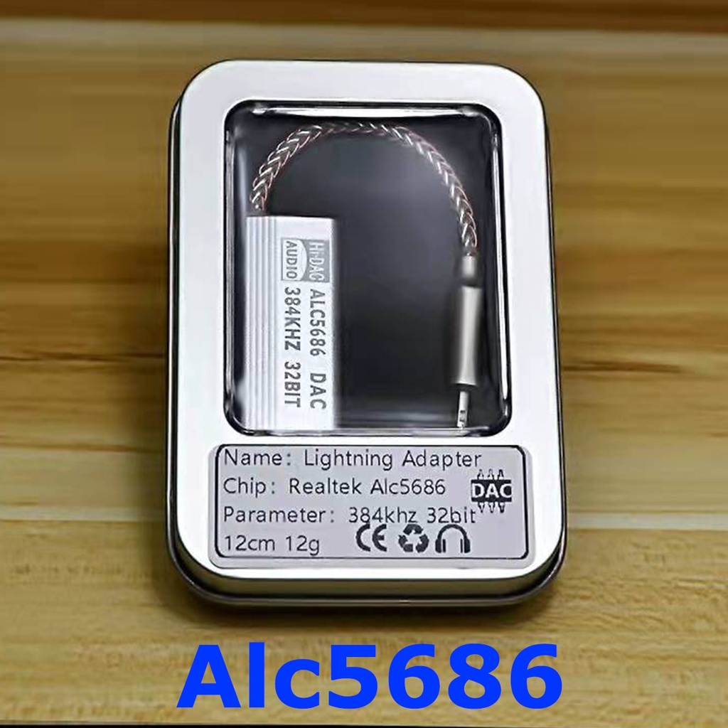 Thiết Bị Khuếch Đại Âm Thanh HIFI ALC5686 Cx31993 DAC 3.5mm 32bits / 384KHz Cho IPhone Ios