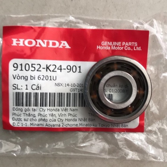 Vòng bi 6201, bạc đạn bánh trước xe ga Honda