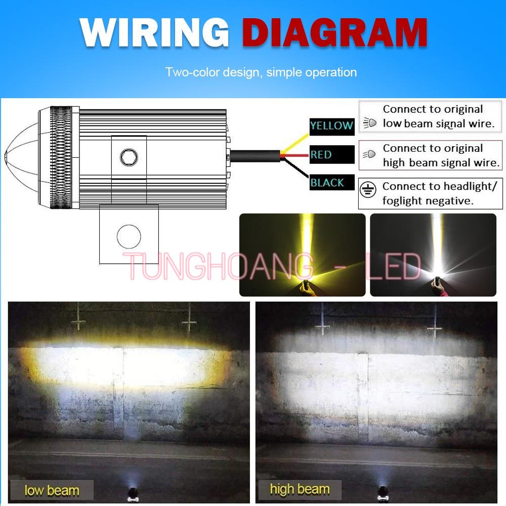 Đèn Trợ Sáng mini 2 Màu - Loại 1 Bảo Hành 12 tháng