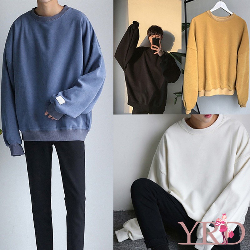 Áo chui đầu tay dài cổ tròn cho nam | BigBuy360 - bigbuy360.vn