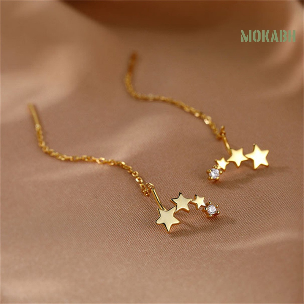 [Mới] 1 Cặp Bông Tai Ngôi Sao Tinh Tế Dễ Phối Đồ Mặc Hàng Ngày Cho Nữ