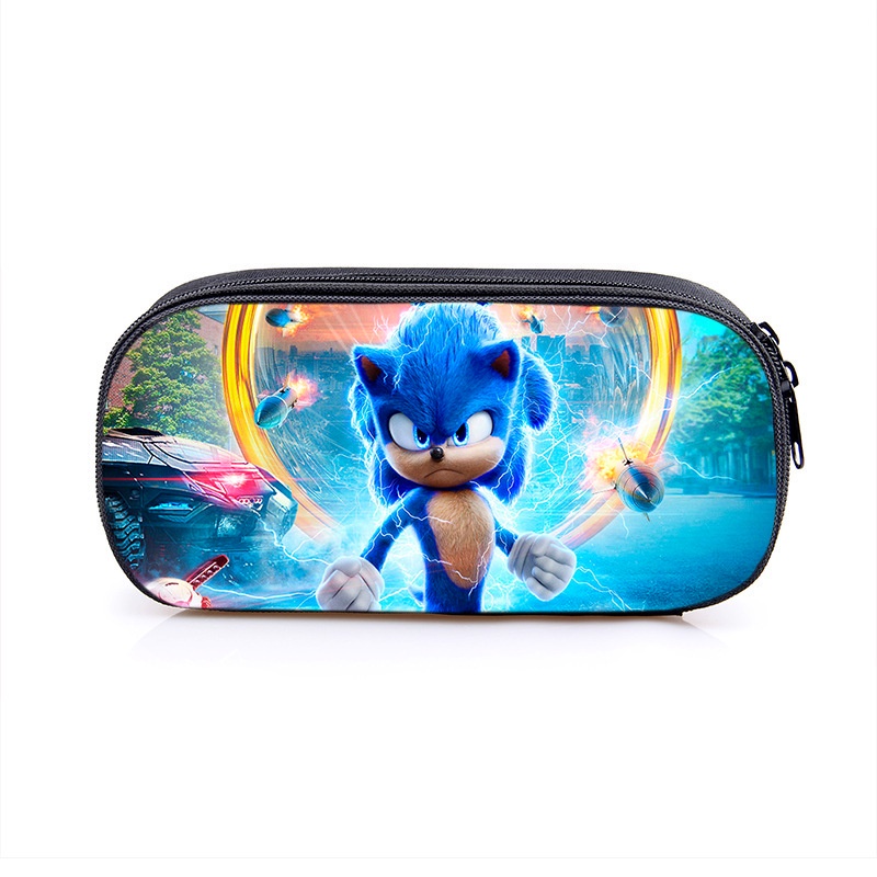 Mới Hộp Đựng Bút Hình Nhím Sonic Dễ Thương Cho Bé