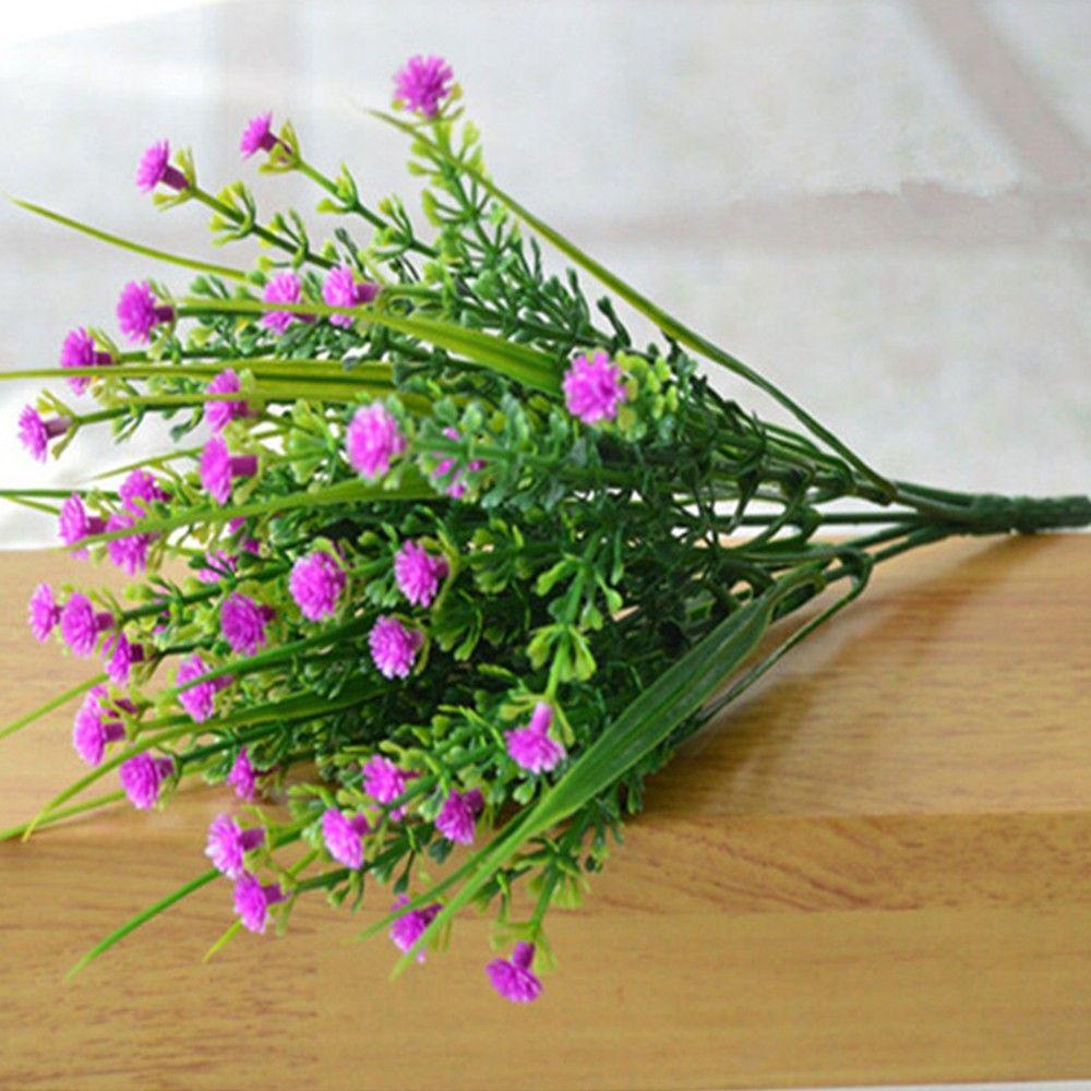 Cây Cỏ Nhân Tạo Bằng Nhựa Màu Ngà Dùng Trang Trí Văn Phòng / Khách Sạn