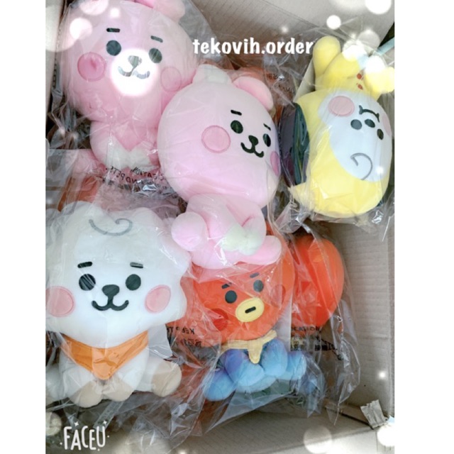 Gấu bông BT21 Baby sitting doll 20cm chính hãng