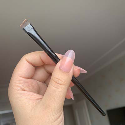 Cọ tém xéo vẽ chân mày, cọ kẻ eyeliner viền mắt nhỏ gọn tiện lợi chuyên dành cho makeup
