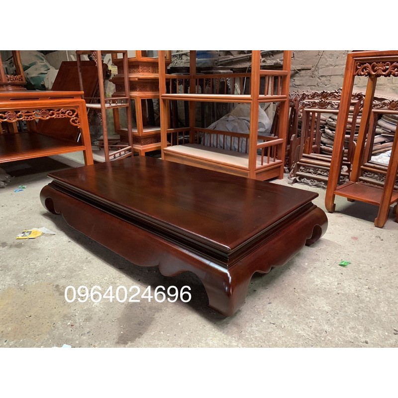 Bàn osin trơn mặt 60x1m20 cao 20 gỗ gõ, hương đá, gụ