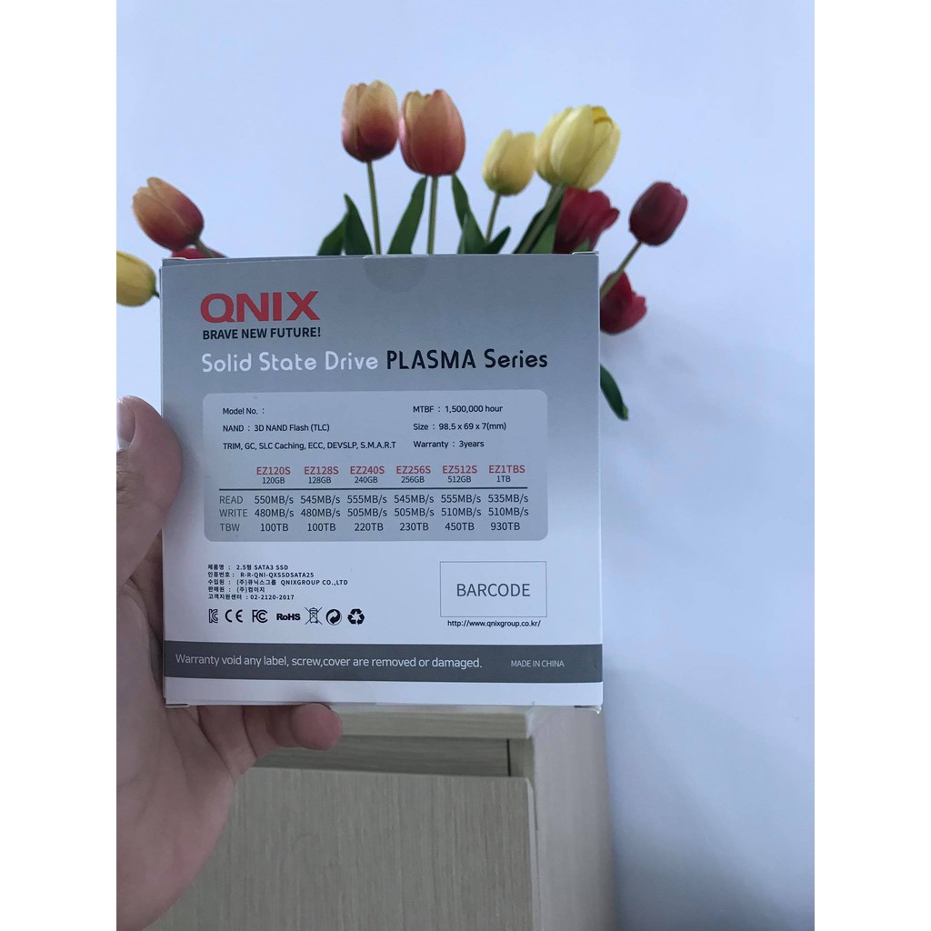 Ổ Cứng SSD 120GB, 240GB QNIX Plasma Series Sata III 6Gbit/s, 2.5 Inch, new 100%,  bảo hành 36 tháng