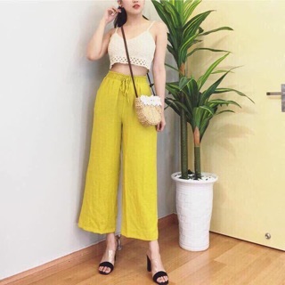 Quần culottes đũi siêu hot