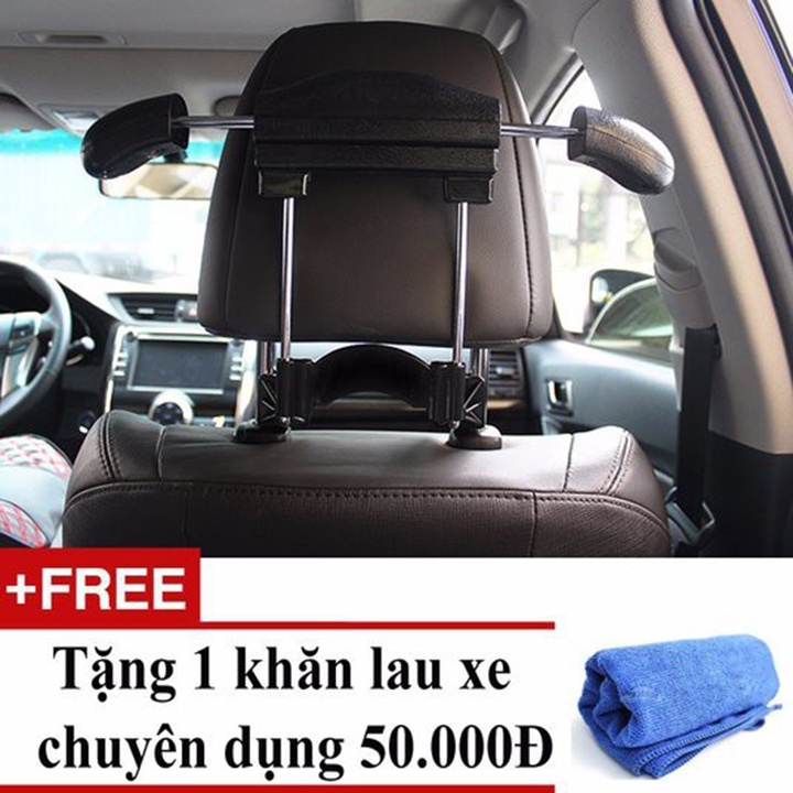Mắc treo áo vest trên xe ô tô + tặng 01 khăn lau xe chuyên dụng