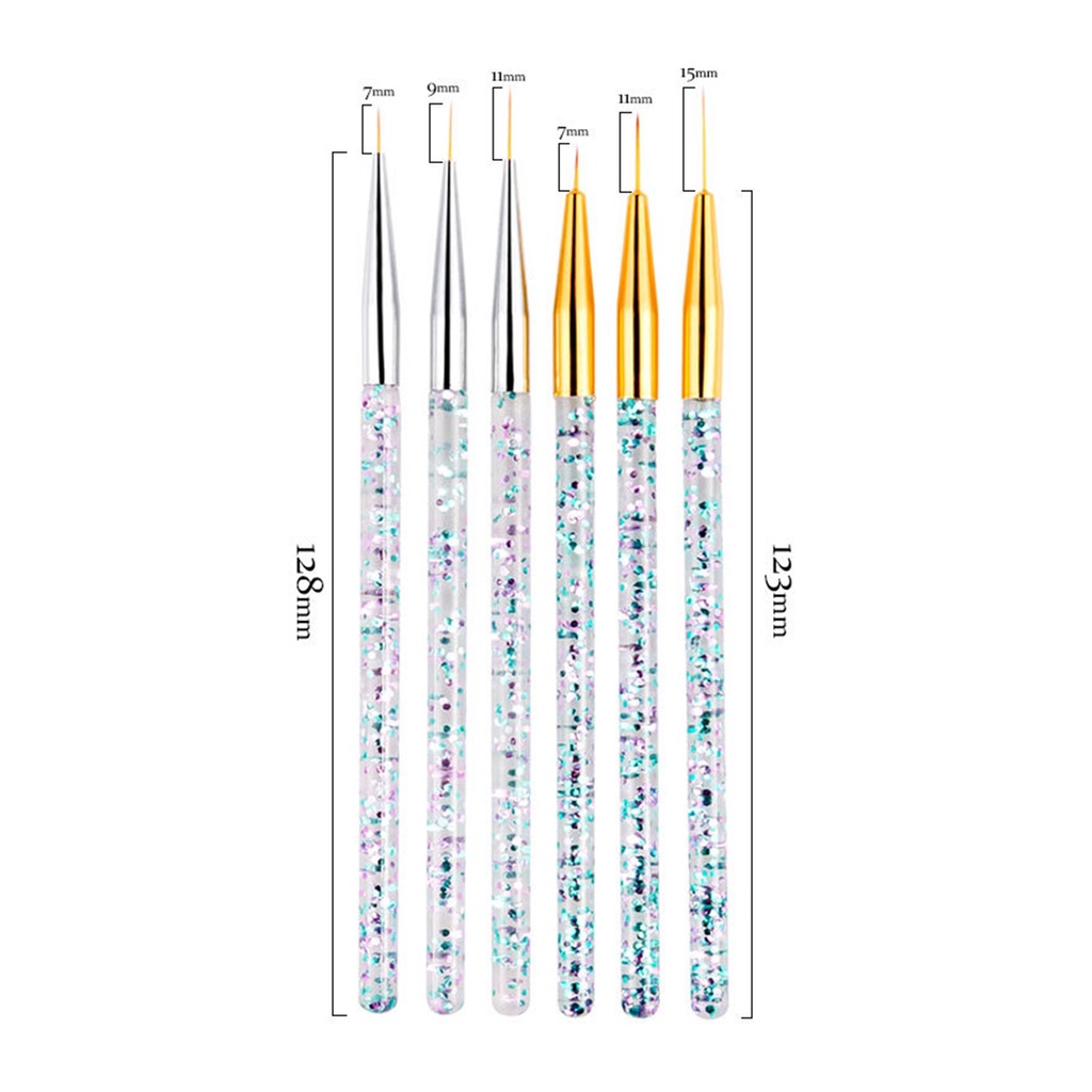 Set 3 Bút Trang Trí Móng Tay Bằng Acrylic Siêu Mỏng Độc Đáo DIY