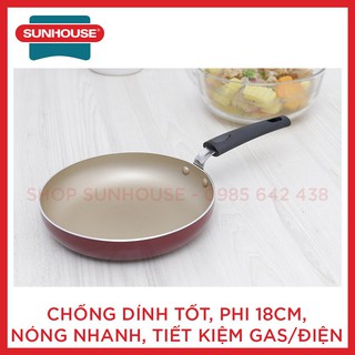 Chảo trơn màu chống dính whitford sunhouse ct18c 4.9