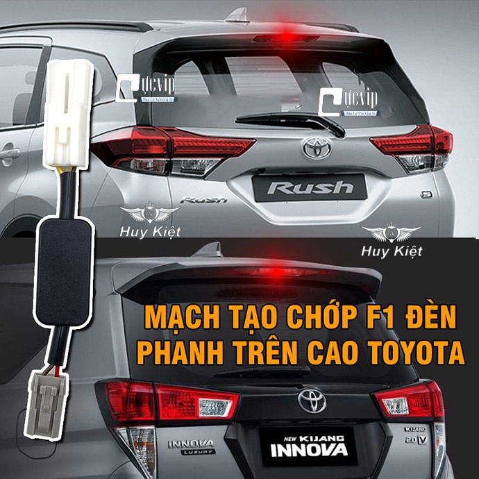 [Sale Khủng] TOYOTA - Mạch Tạo Chớp Nháy F1 Đèn Phanh LED Trên Cao Rush, Wigo Sẵn Giắc Zin (Cắm Là Xài) 4782