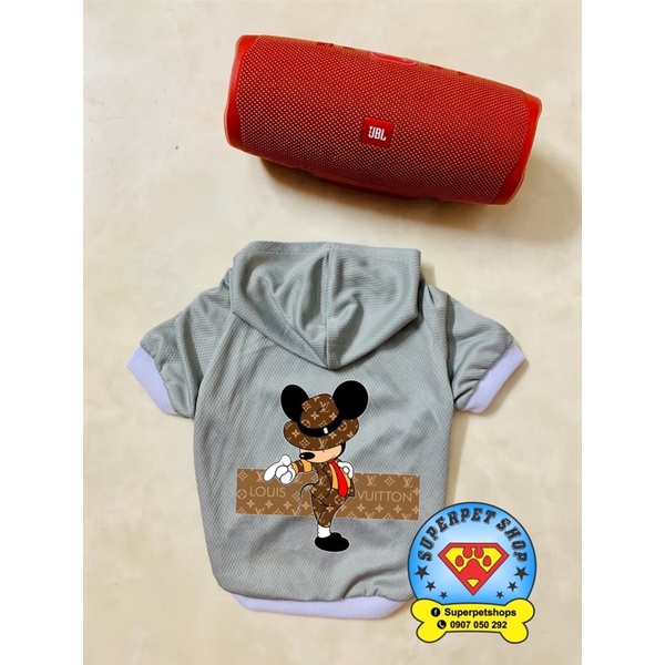 ÁO THÚ CƯNG MICKEY LOUIS VUITTON SIÊU XINH GIÁ RẺ