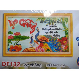 Tranh đính đá vợ chồng DF132
