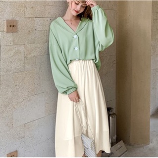 (HÀNG SẴN) Chân váy chiffon 2 lớp freesize