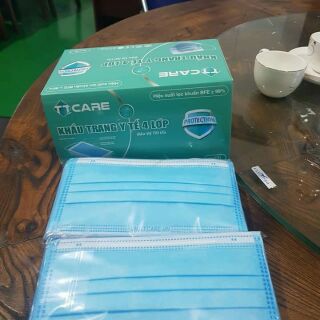 Hộp 50 Cái Khẩu trang Xanh 4 lớp hàng 9 hãng có giấy chứng nhận