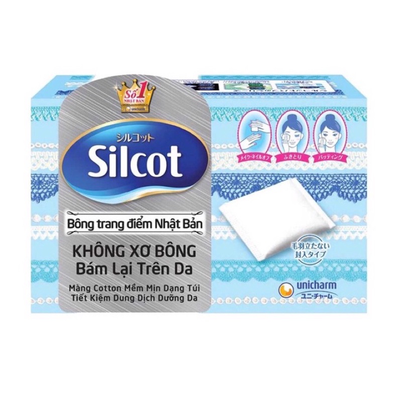 Bông Tẩy Trang Cơ Bản Silcot Velvety Touch Cotton