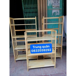 kệ gỗ đa năng 4 tầng 80 cm