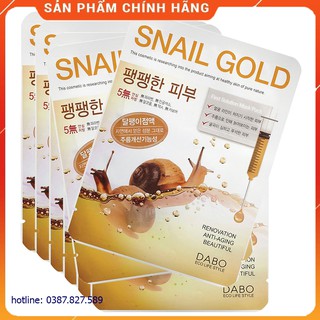 [HÀNG CHÍNH HÃNG] BỘ 10 MIẾNG ĐẮP MẶT NẠ DABO ỐC SÊN CAO CẤP HÀN QUỐC