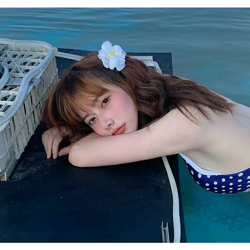 Hoa cài kẹp tóc dùng đi biển du lịch trang trí nghệ thuật cho mái tóc Lh0917399527