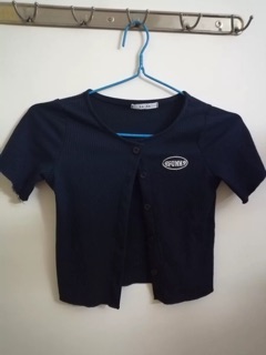 (Sẵn) Áo croptop ulzzang chất thun gân ( có ảnh thật )