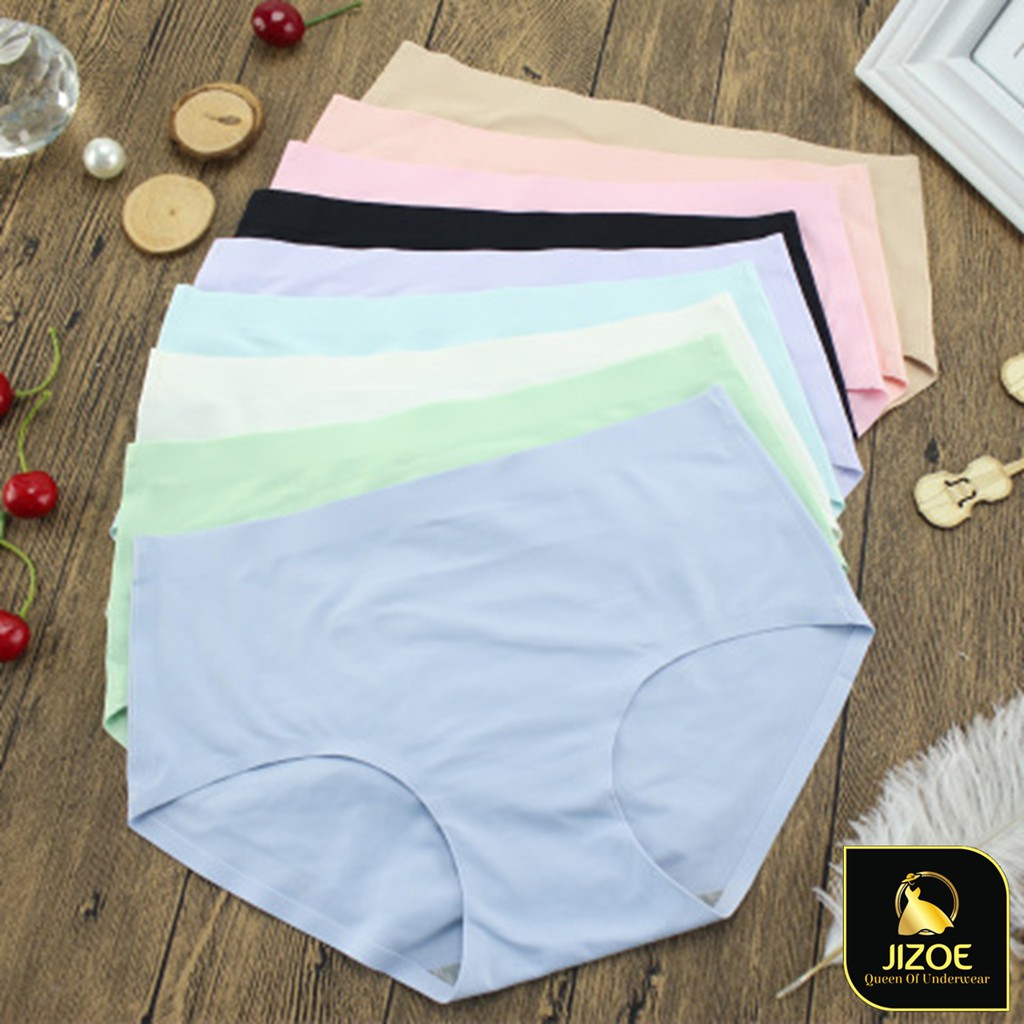 Quần lót nữ Cotton su đúc thun lạnh không viền dễ thương giá rẻ JIZOE QLT04 | BigBuy360 - bigbuy360.vn