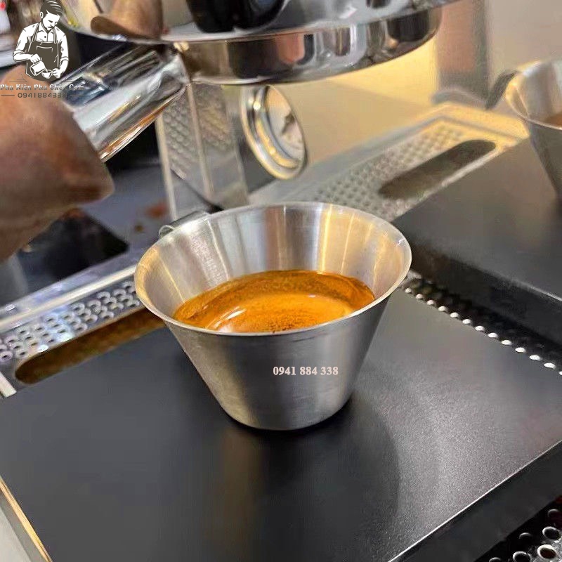 Ly Espresso 100ml Bằng Thép Không Gỉ - Ca Espresso 100ml Bằng Thép Không Gỉ