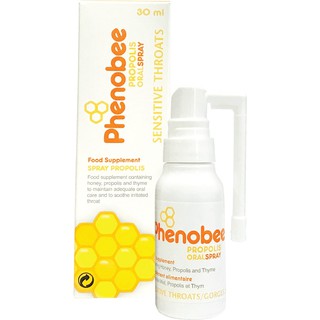 Keo Ong Xịt Họng Giảm Ho, Tăng Sức Đề Kháng Phenobee Chai 30ml - Nhập khẩu từ Châu Âu