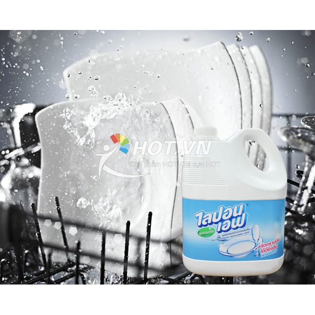[Hàng chính hãng] Nước rửa chén bát, ly tách Lipon F 3.6 lit - nhập khẩu Thái Lan (Phân phối bởi Hando)