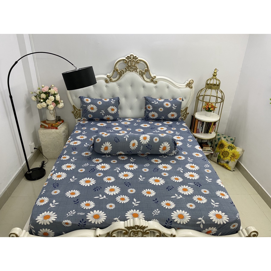 Bộ Drap Thun Hàn Quốc Mát Lạnh{ 4 món } inbox chọn màu nha bạn