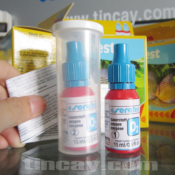 Test Oxy cho ao tôm - Test Oxi cho ao cá - Test O2 Sera - Test Sera