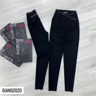 Quần Legging Nữ Cạp Cao Chéo Gen Bụng Tôn Dáng Phái Đẹp Mã 2
