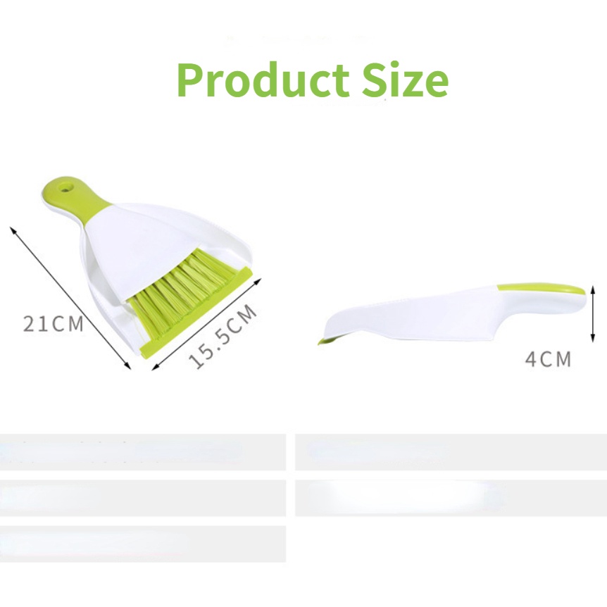 Bộ Chổi Và Đồ Hốt Rác Mini Bằng Nhựa Tiện Dụng Vệ Sinh Xe Hơi