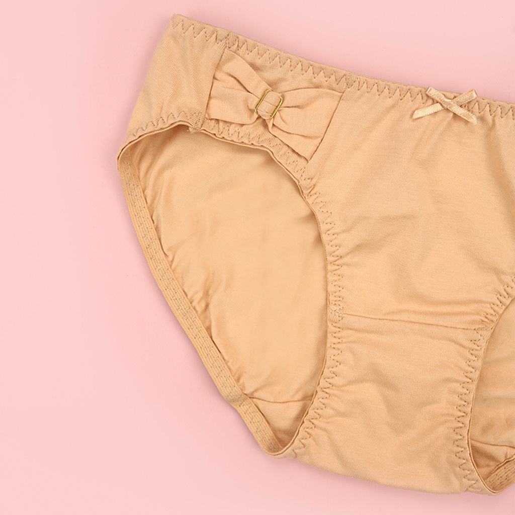 Quần Lót Nữ Cotton Cạp Vừa Luperi Dáng Bikini Ren Viền Mông Mềm Mịn Co Giãn Thoáng Mát Chống Lằn Mông Sp731